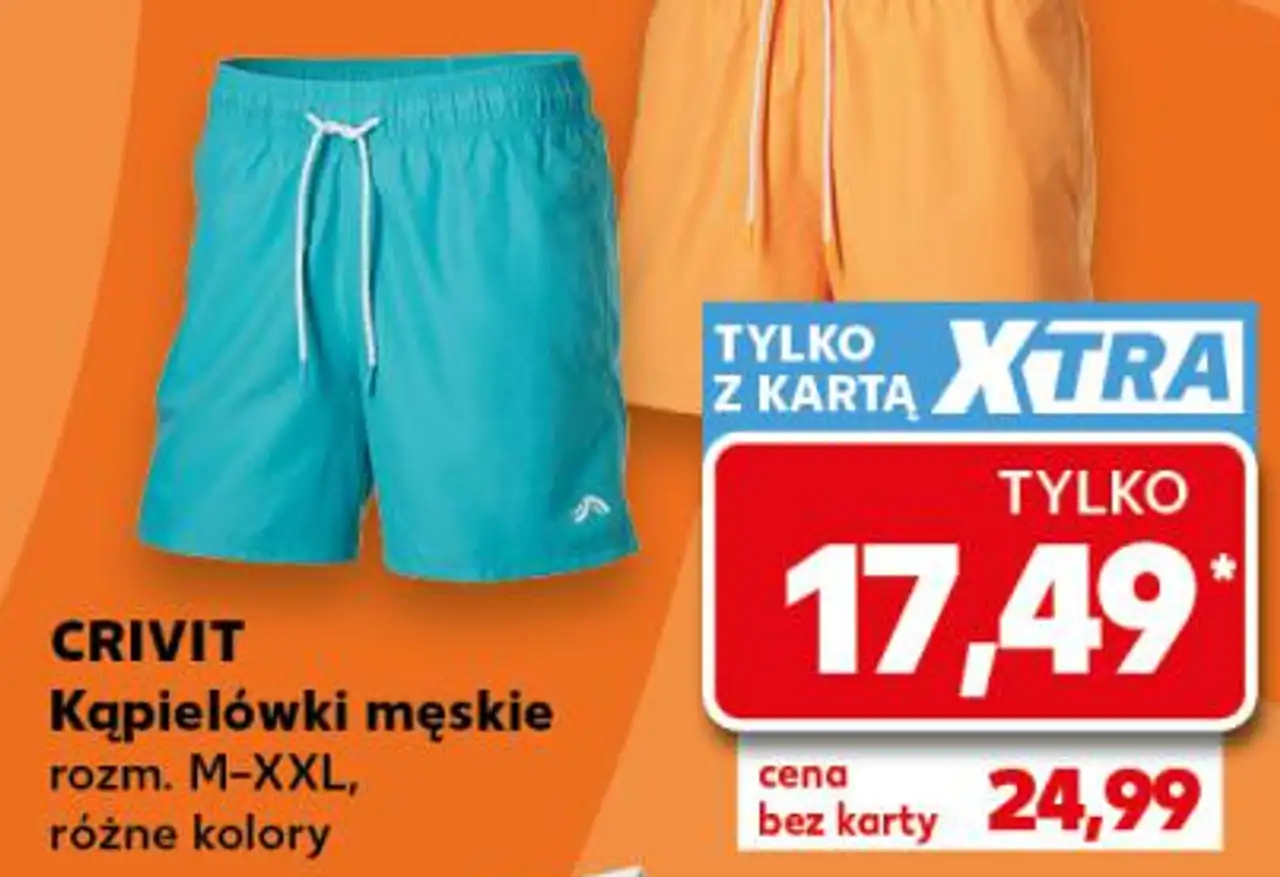 CRIVIT Kąpielówki męskie rozm. M-XXL, różne kolory