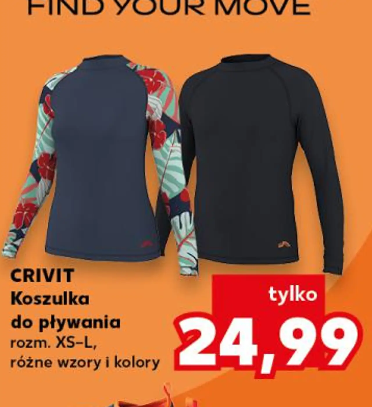 CRIVIT Koszulka do pływania rozm. XS-L, różne wzory i kolory