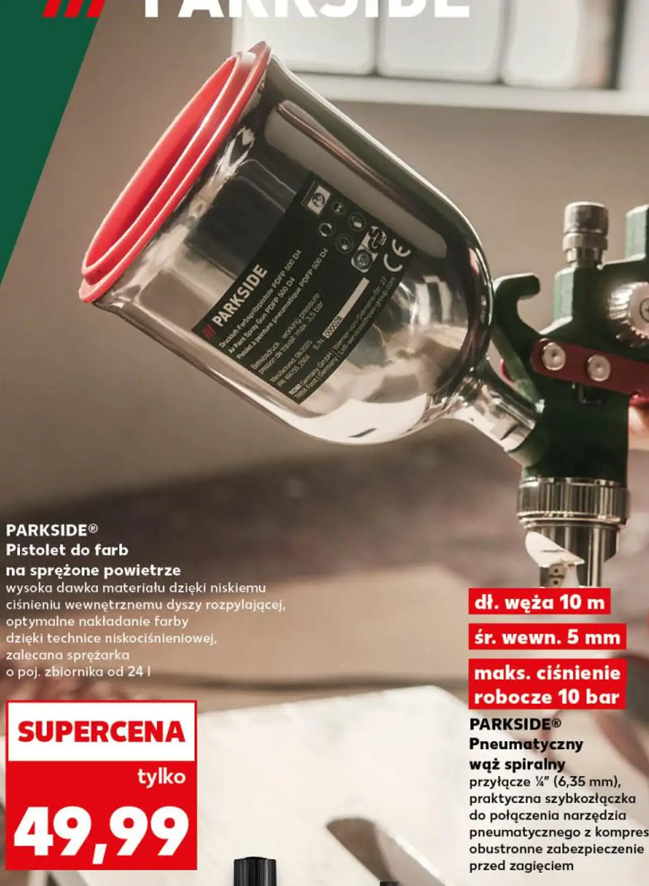 PARKSIDE® Pistolet do farb na sprężone powietrze