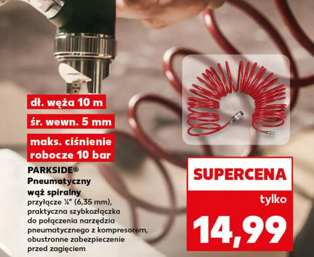 PARKSIDE® Pneumatyczny wąż spiralny