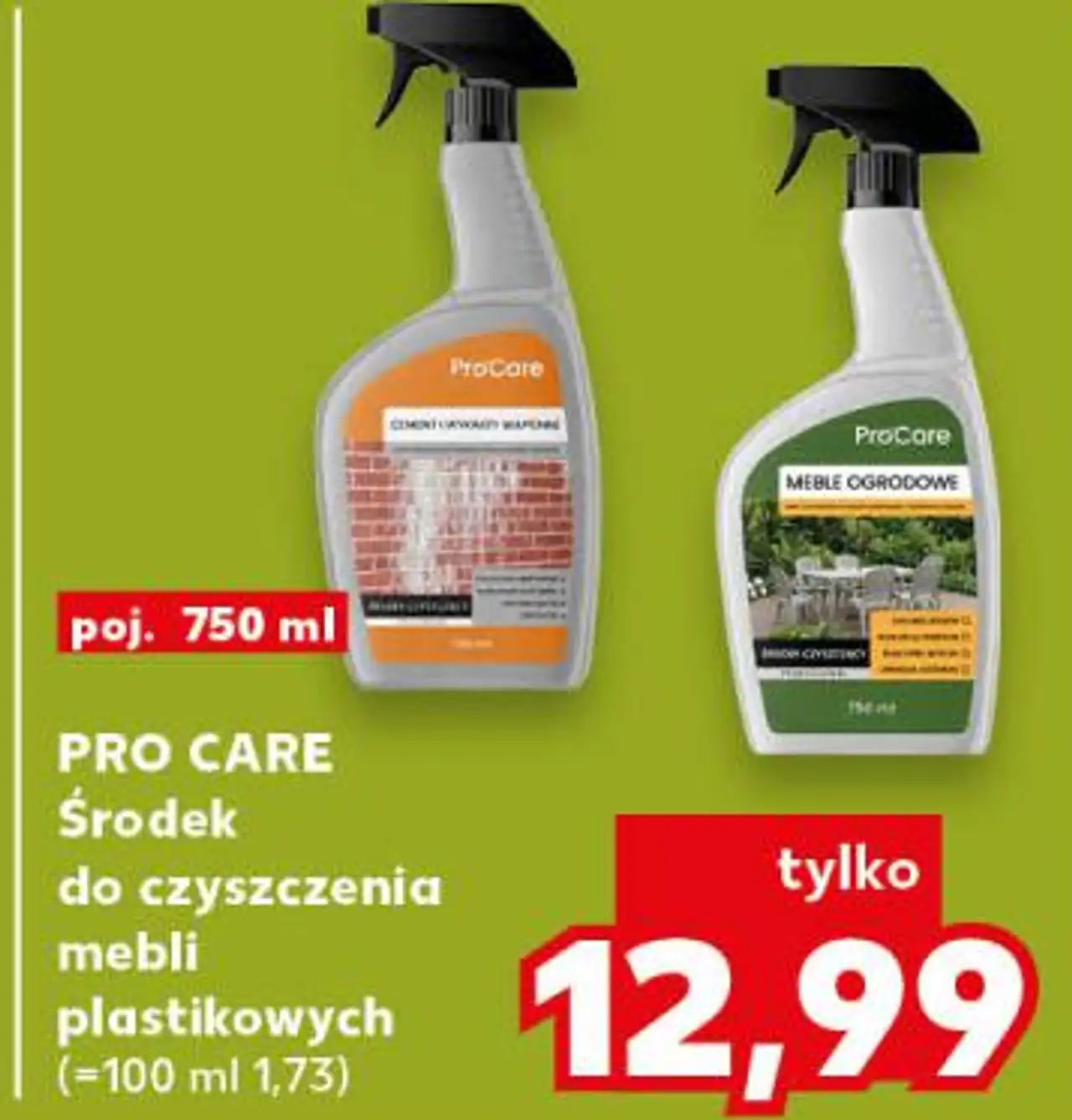 PRO CARE Środek do czyszczenia mebli plastikowych
