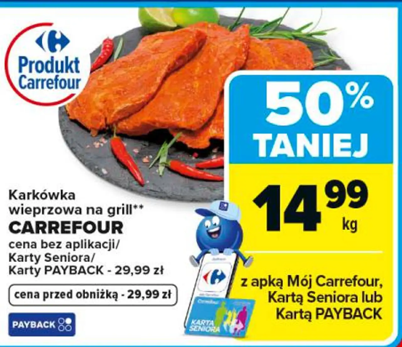 Karkówka wieprzowa na grilla CARREFOUR