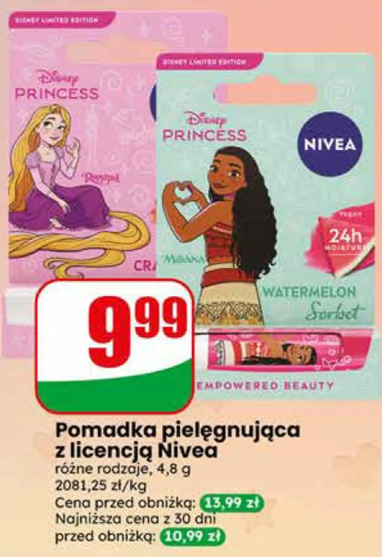 Pomadka pielęgnująca z licencją Nivea