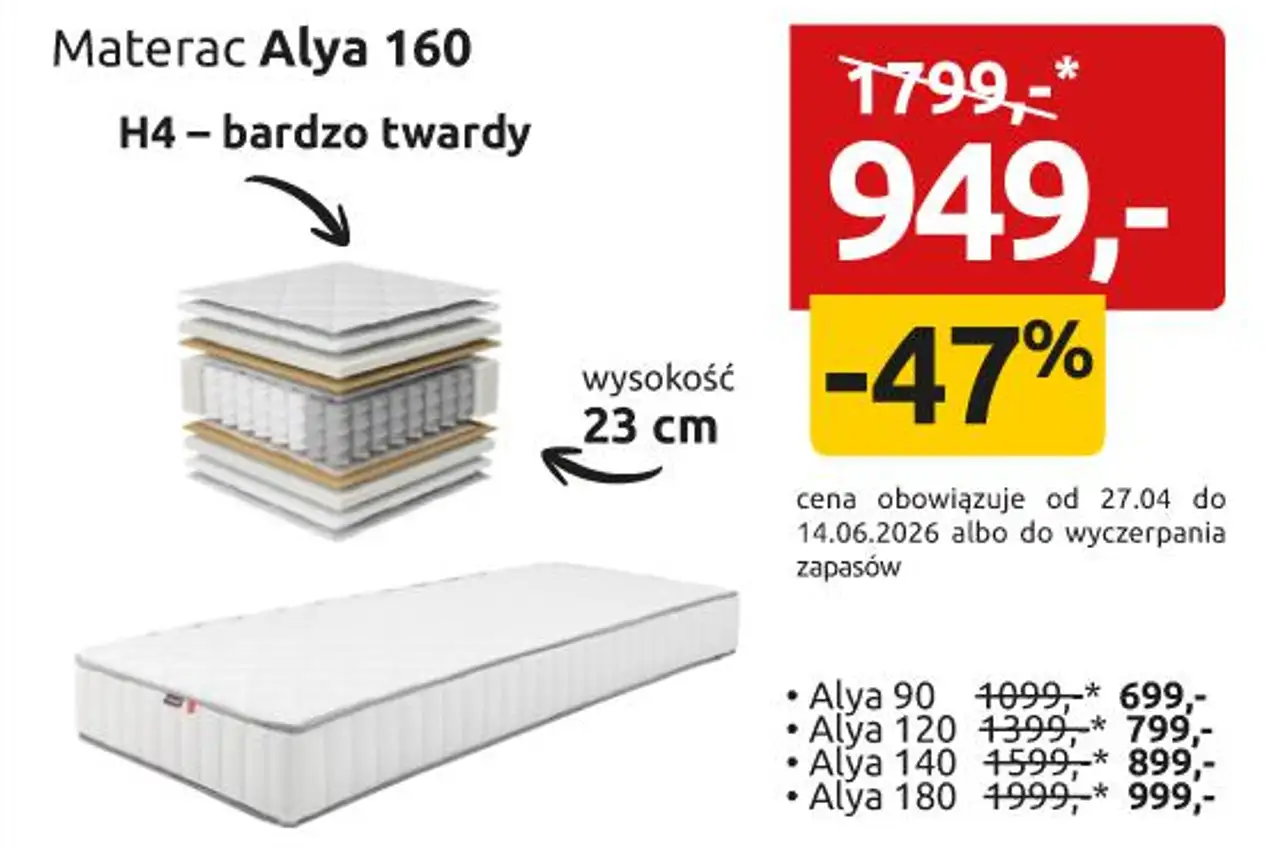 Materac Alya 160
