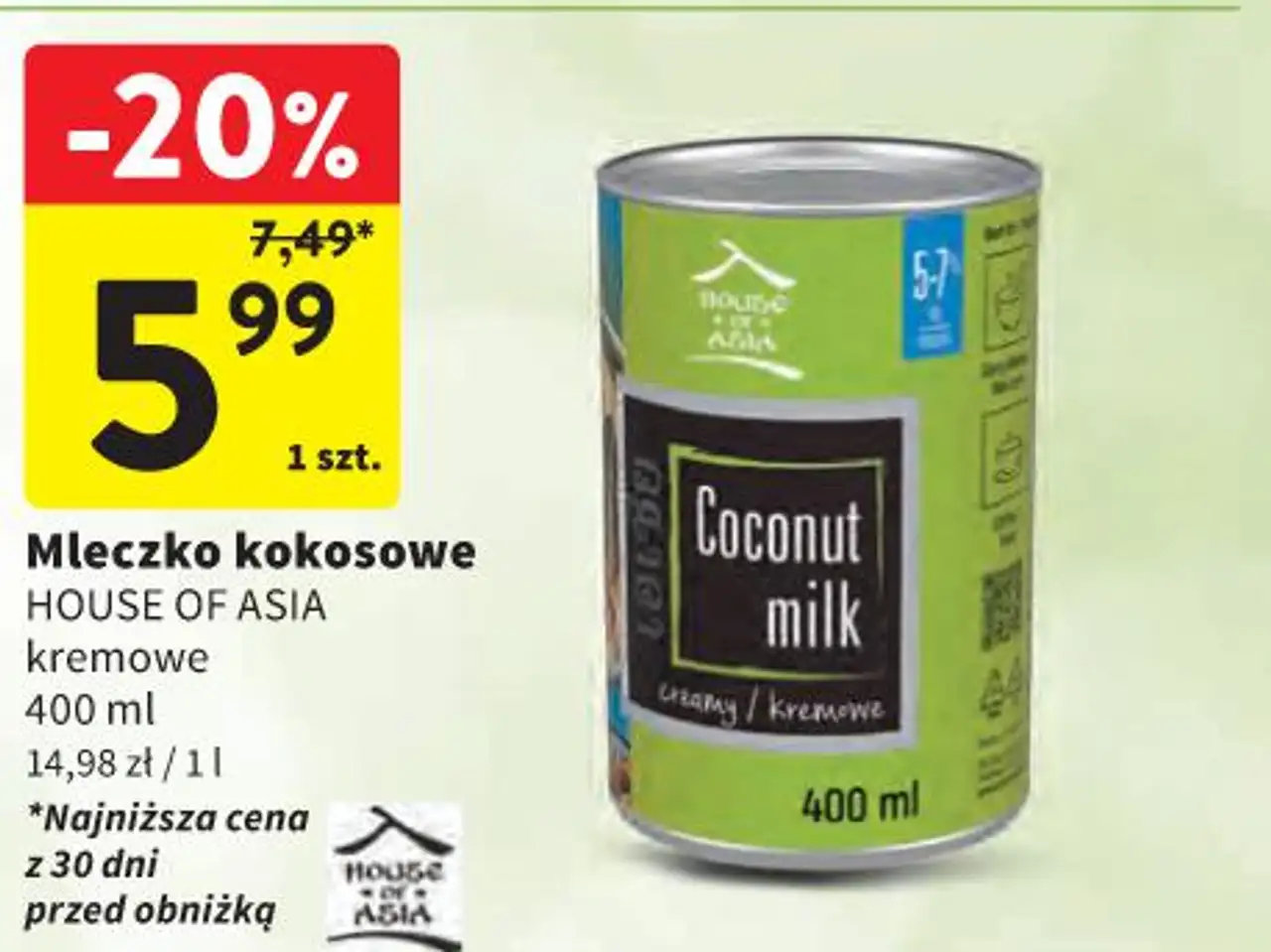 Mleczko kokosowe HOUSE OF ASIA