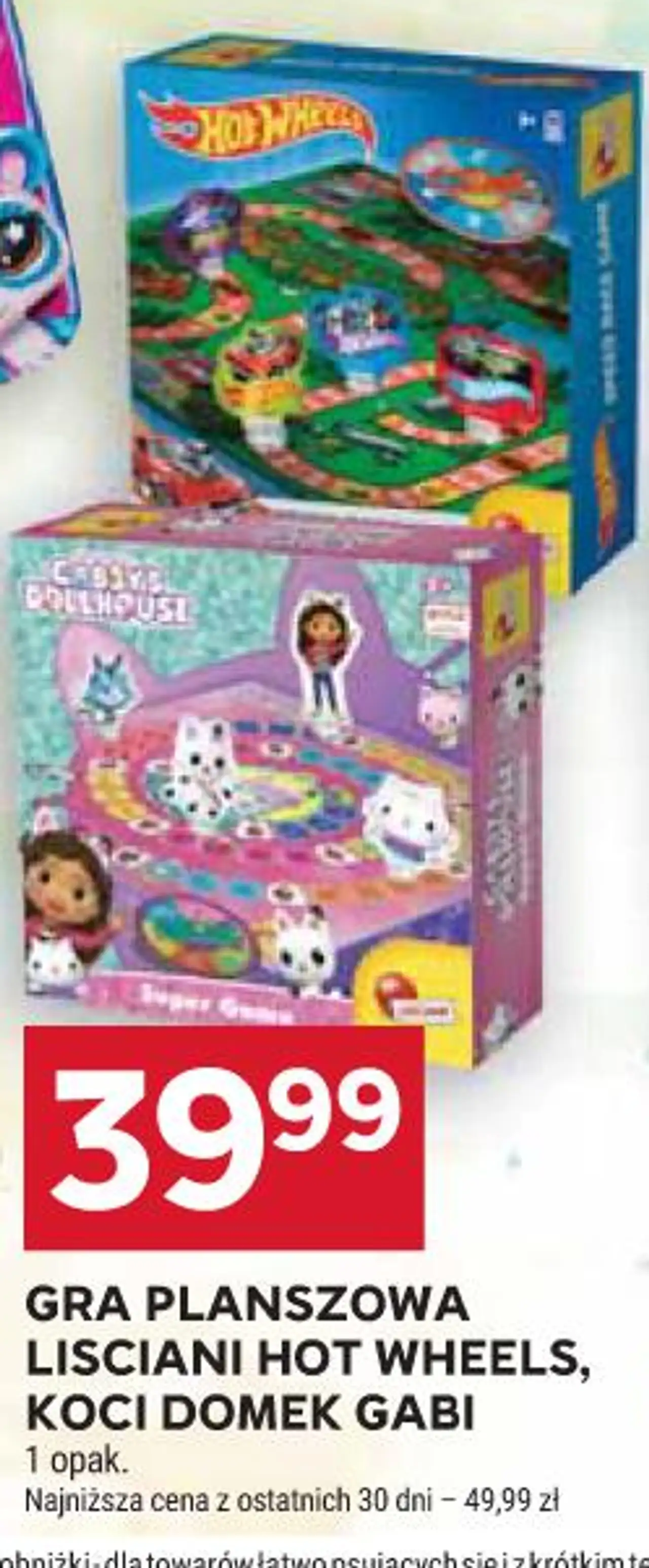 Gra planszowa Lisciani Hot Wheels, Koci Domek Gabi