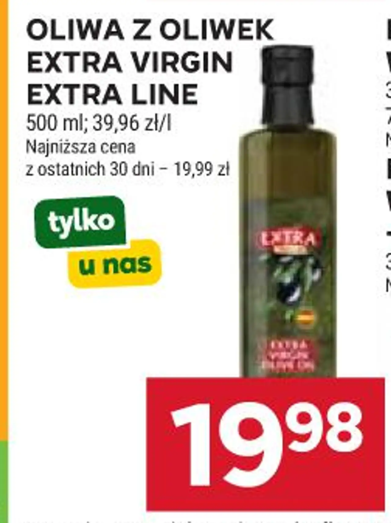 Oliwa z oliwek Extra Virgin Extra Line