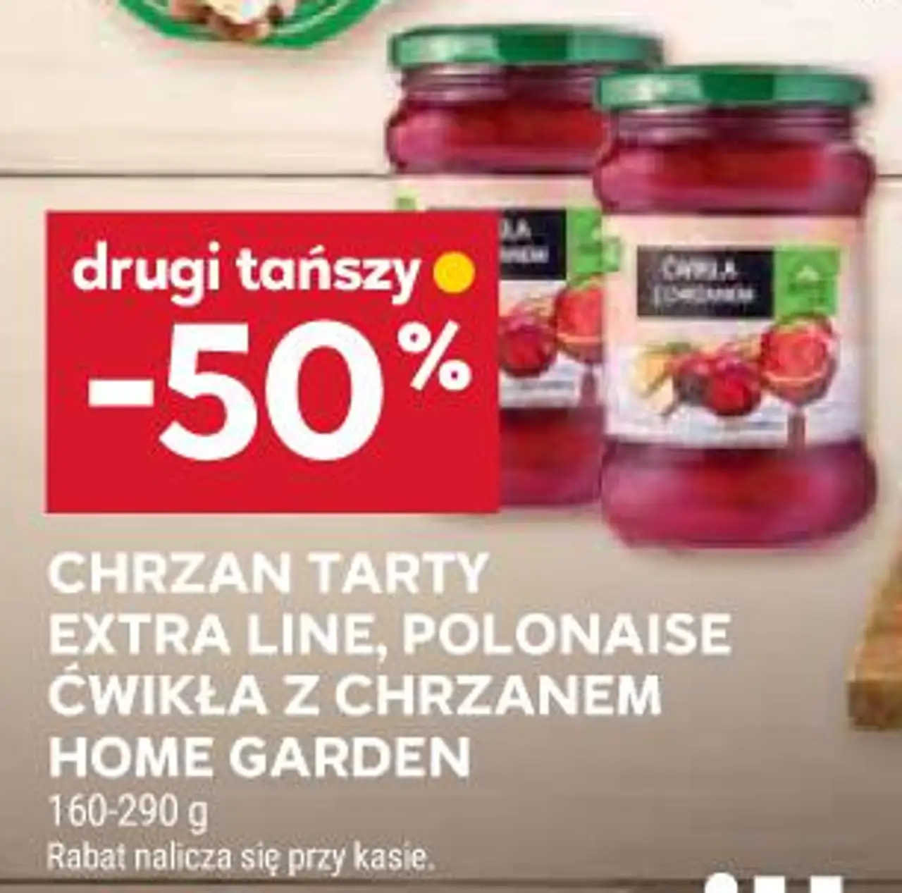 Chrzan tarty Extra Line / Ćwikła z chrzanem Home Garden