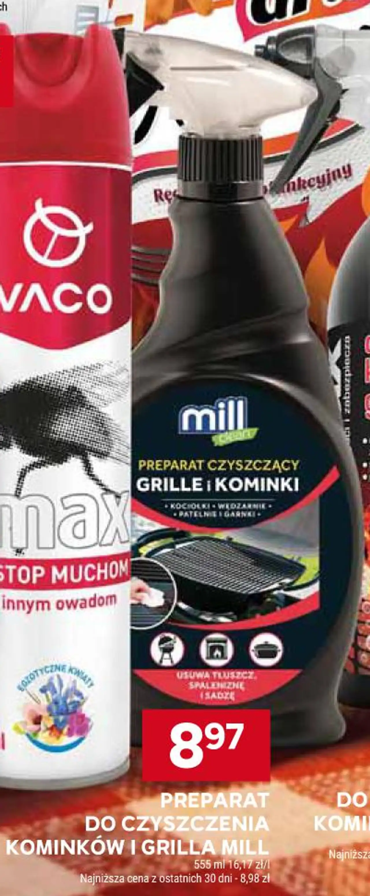 Preparat do czyszczenia kominków i grilla Mill