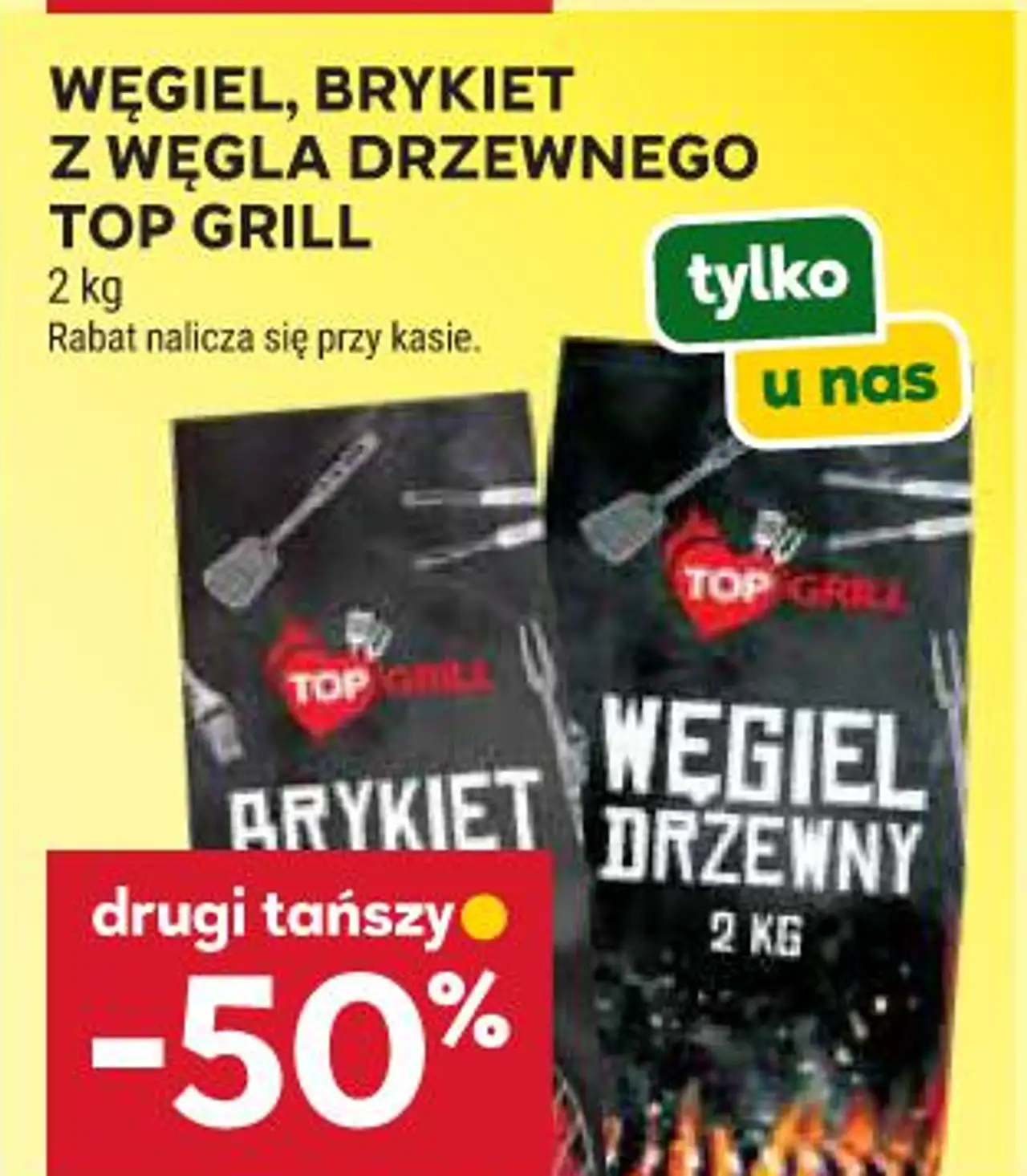 Węgiel, brykiet z węgla drzewnego Top Grill
