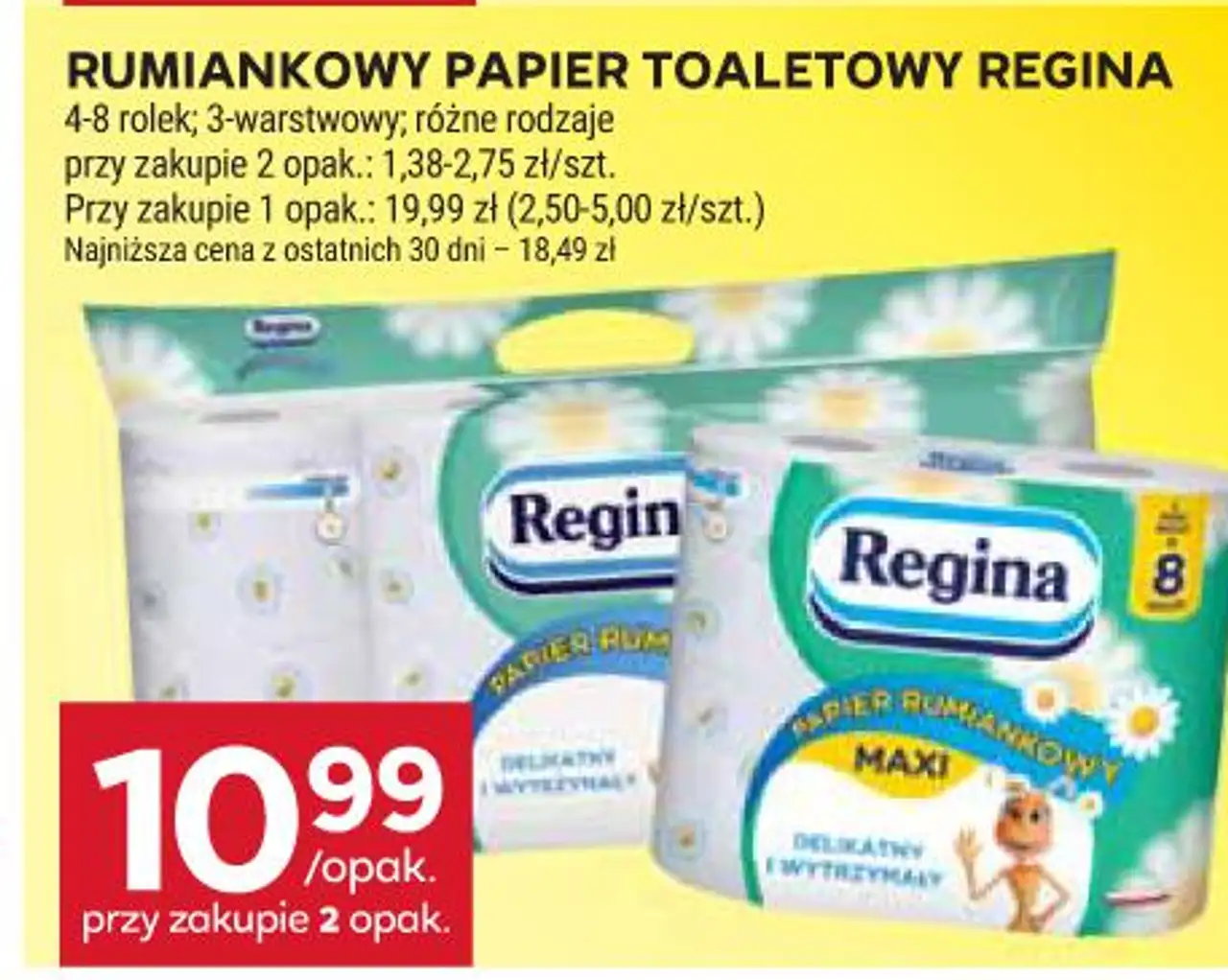 Rumiankowy papier toaletowy Regina