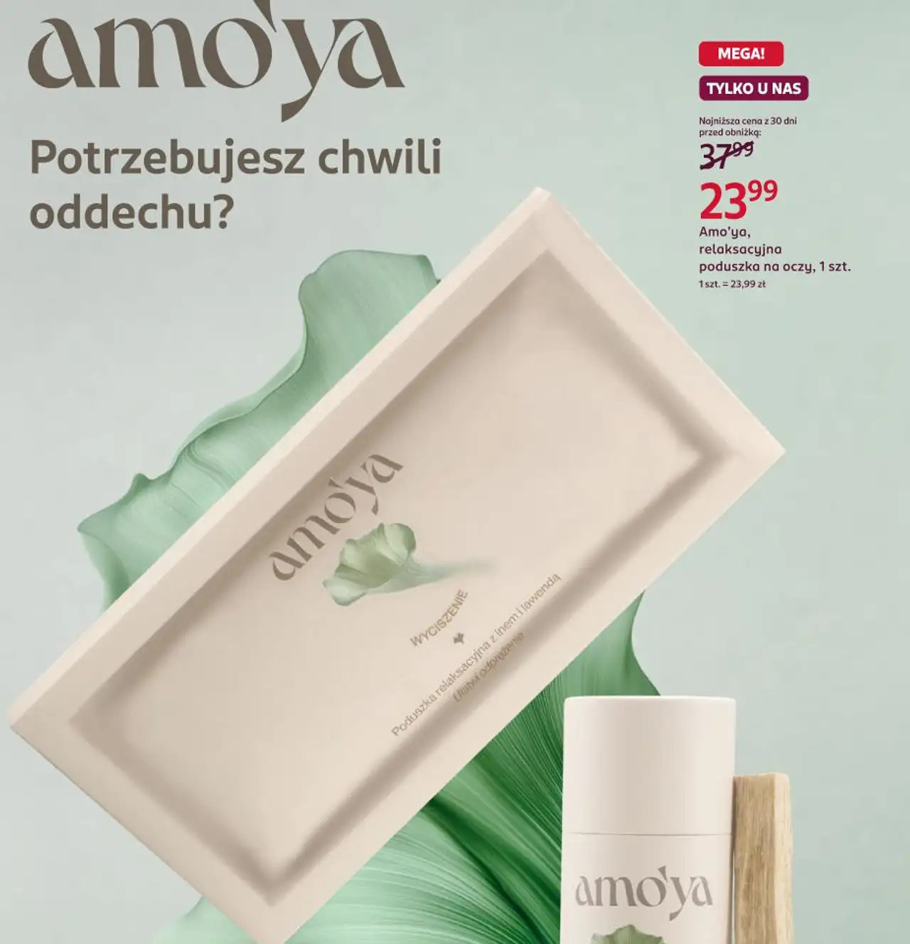 Amo'ya, relaksacyjna poduszka na oczy