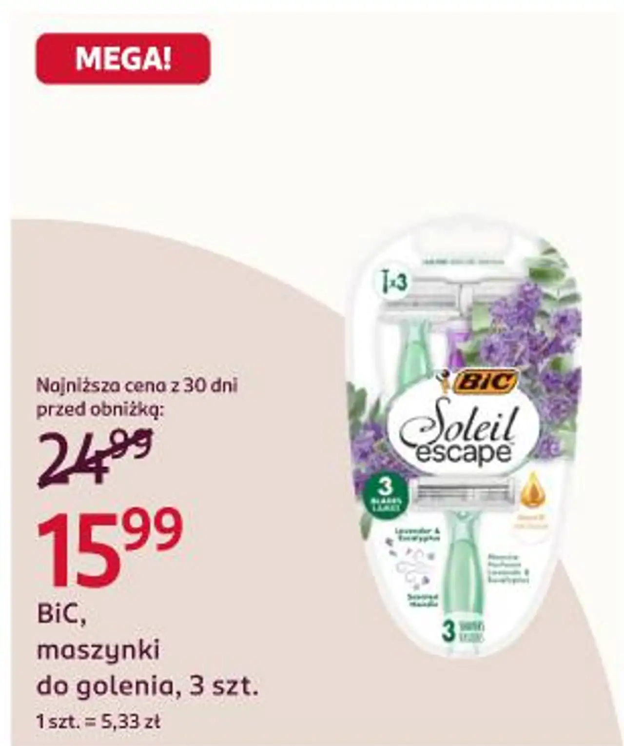 BiC, maszynki do golenia, 3 szt.
