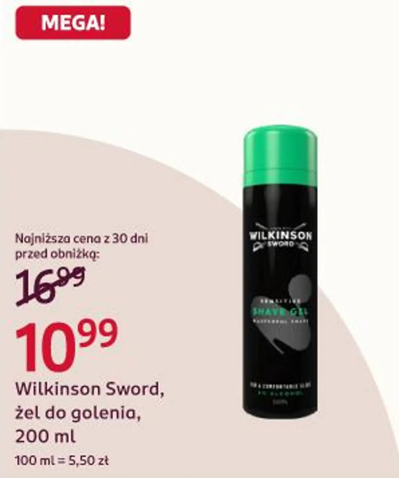 Wilkinson Sword, żel do golenia, 200 ml