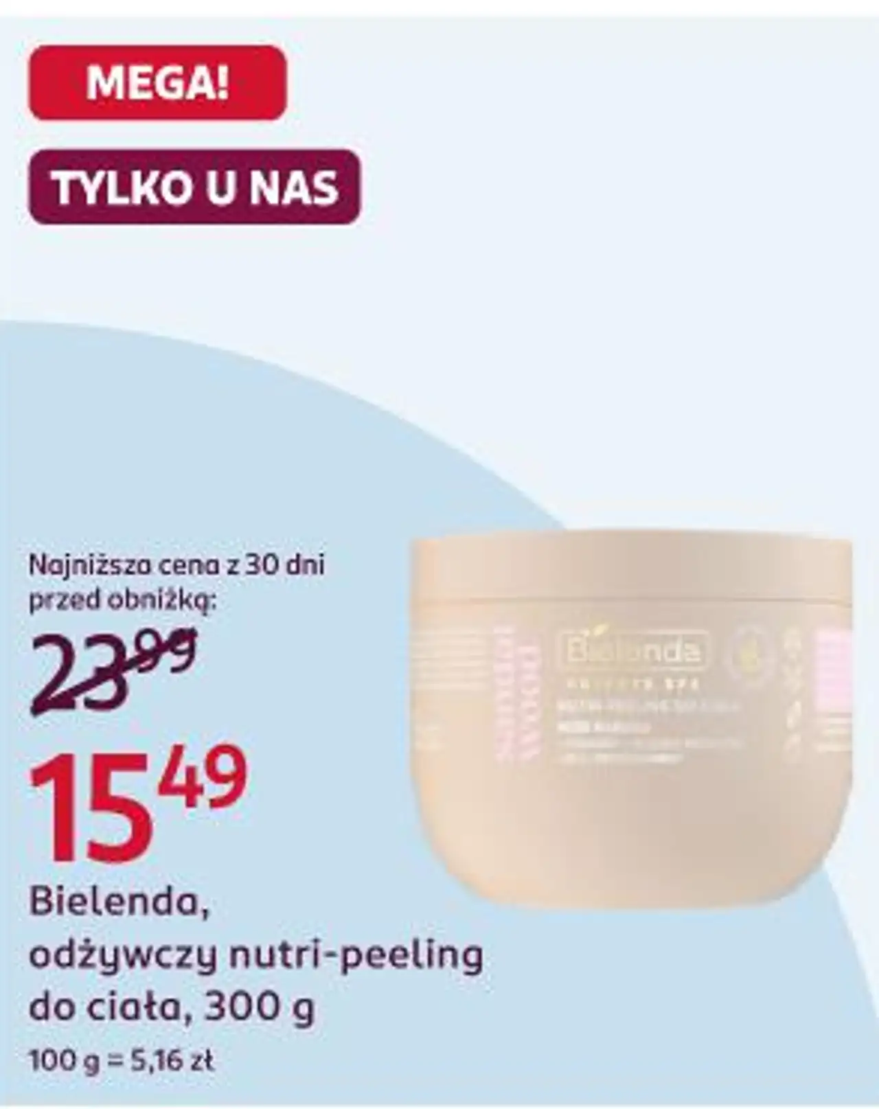 Bielenda, odżywczy nutri-peeling do ciała, 300 g