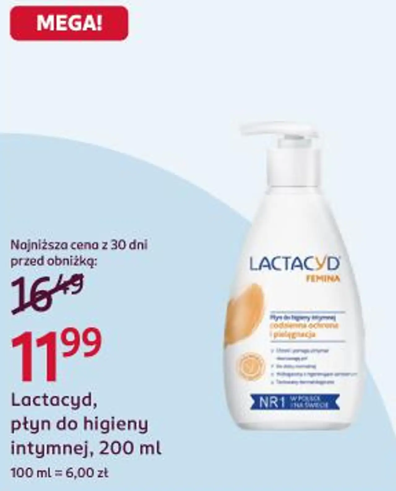 Lactacyd, płyn do higieny intymnej, 200 ml