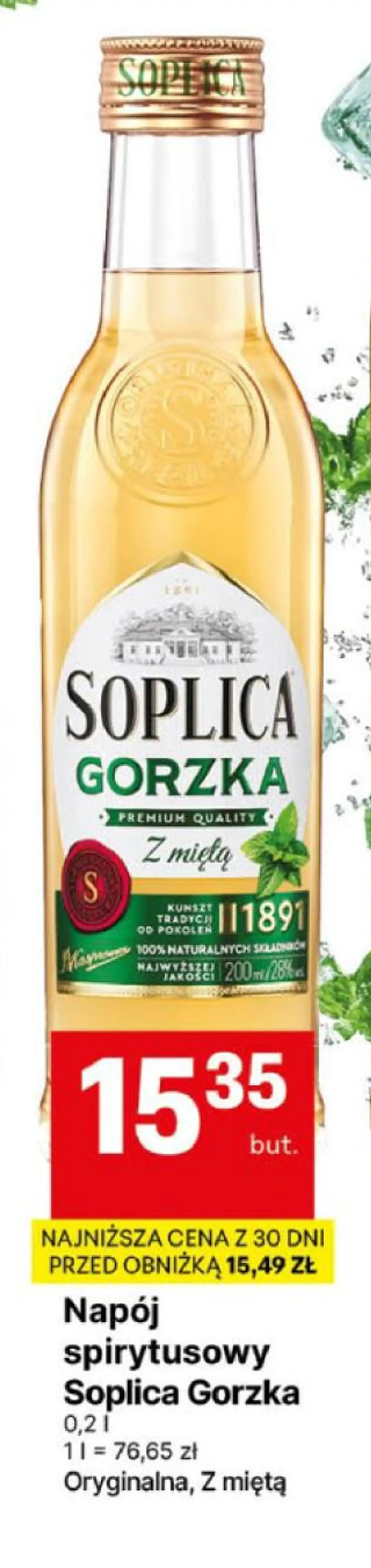 Napój spirytusowy Soplica Gorzka