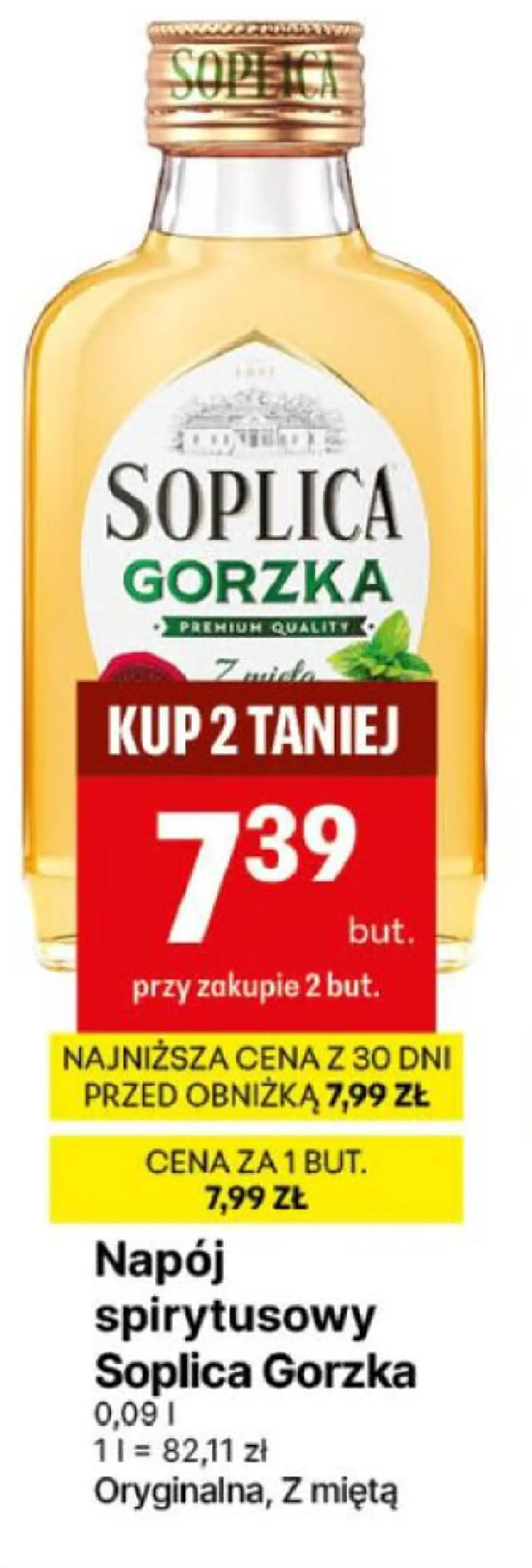 Napój spirytusowy Soplica Gorzka