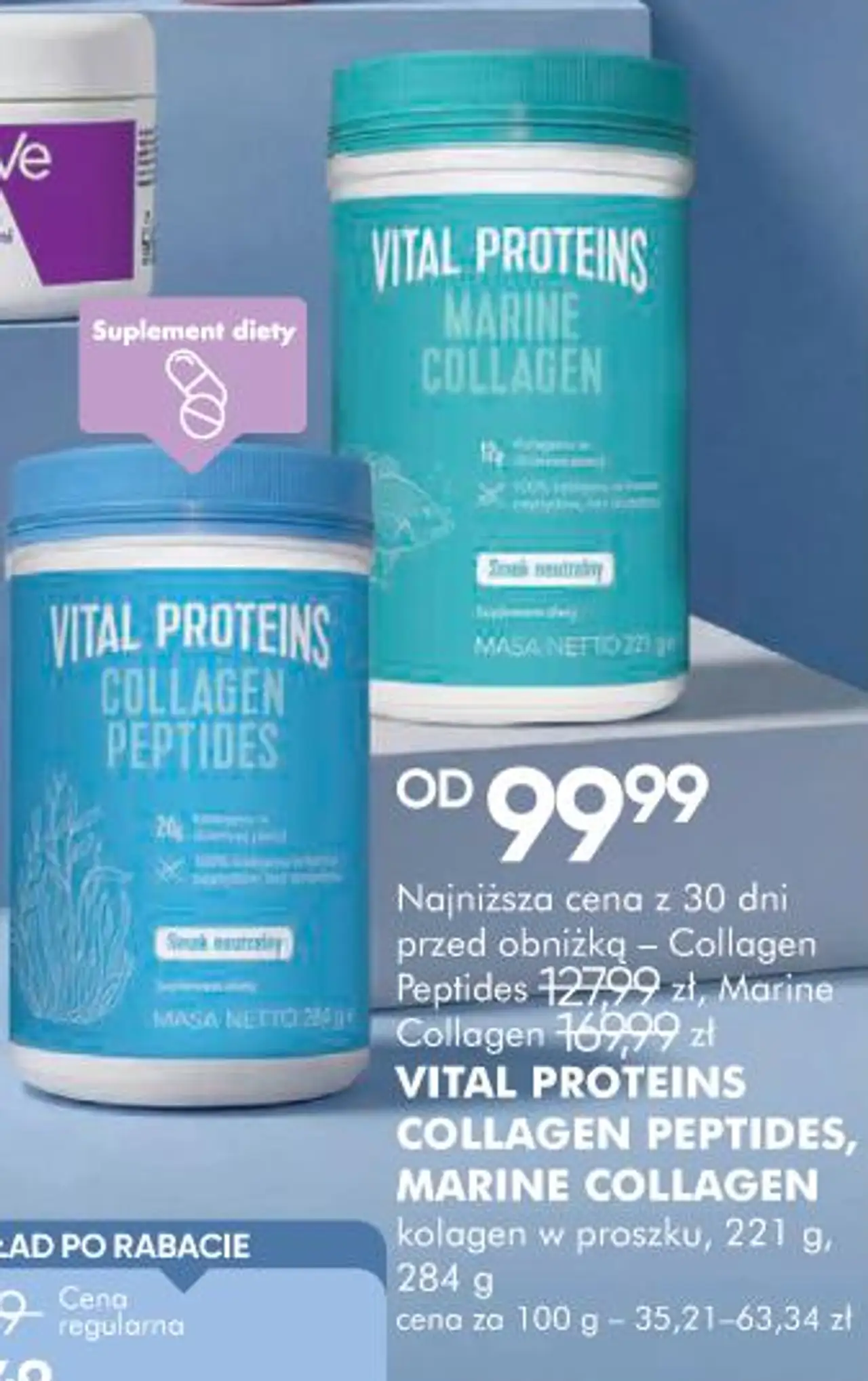 Vital Proteins Collagen Peptides, Marine Collagen kolagen w proszku