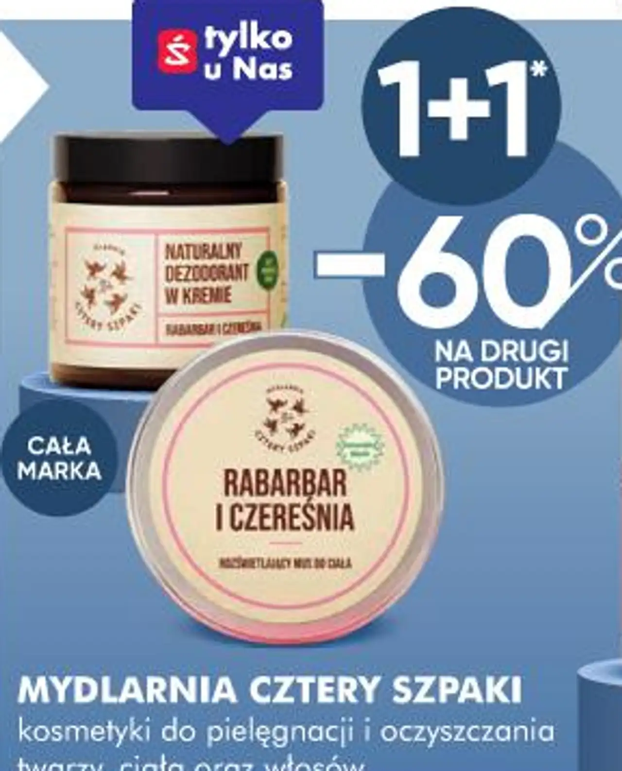 Mydlarnia Cztery Szpaki kosmetyki do pielęgnacji i oczyszczania twarzy, ciała oraz włosów