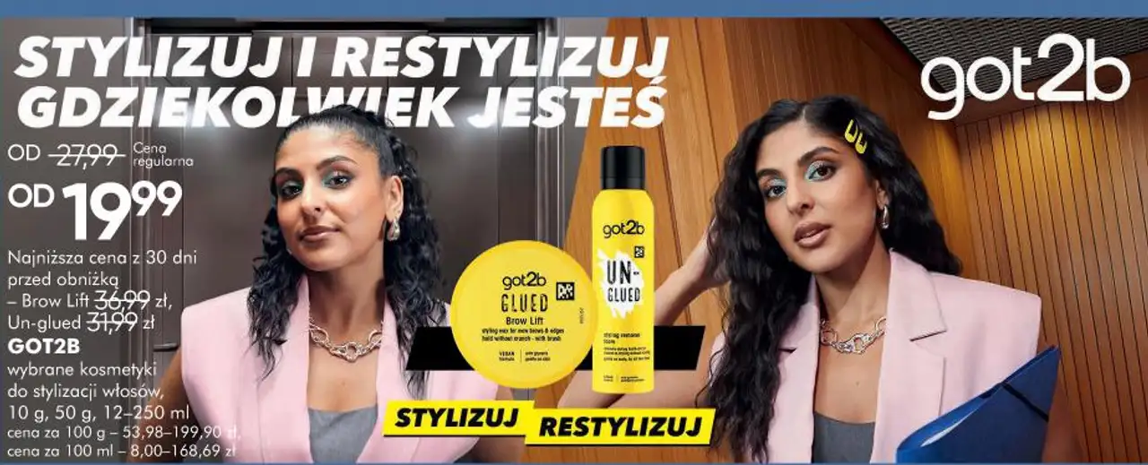 Got2b wybrane kosmetyki do stylizacji włosów