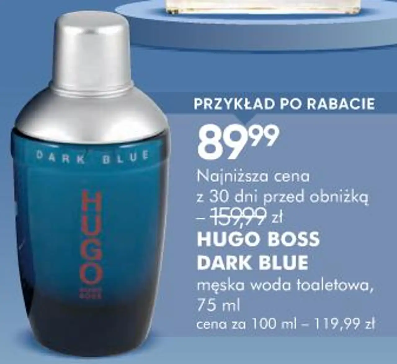 HUGO BOSS DARK BLUE męska woda toaletowa