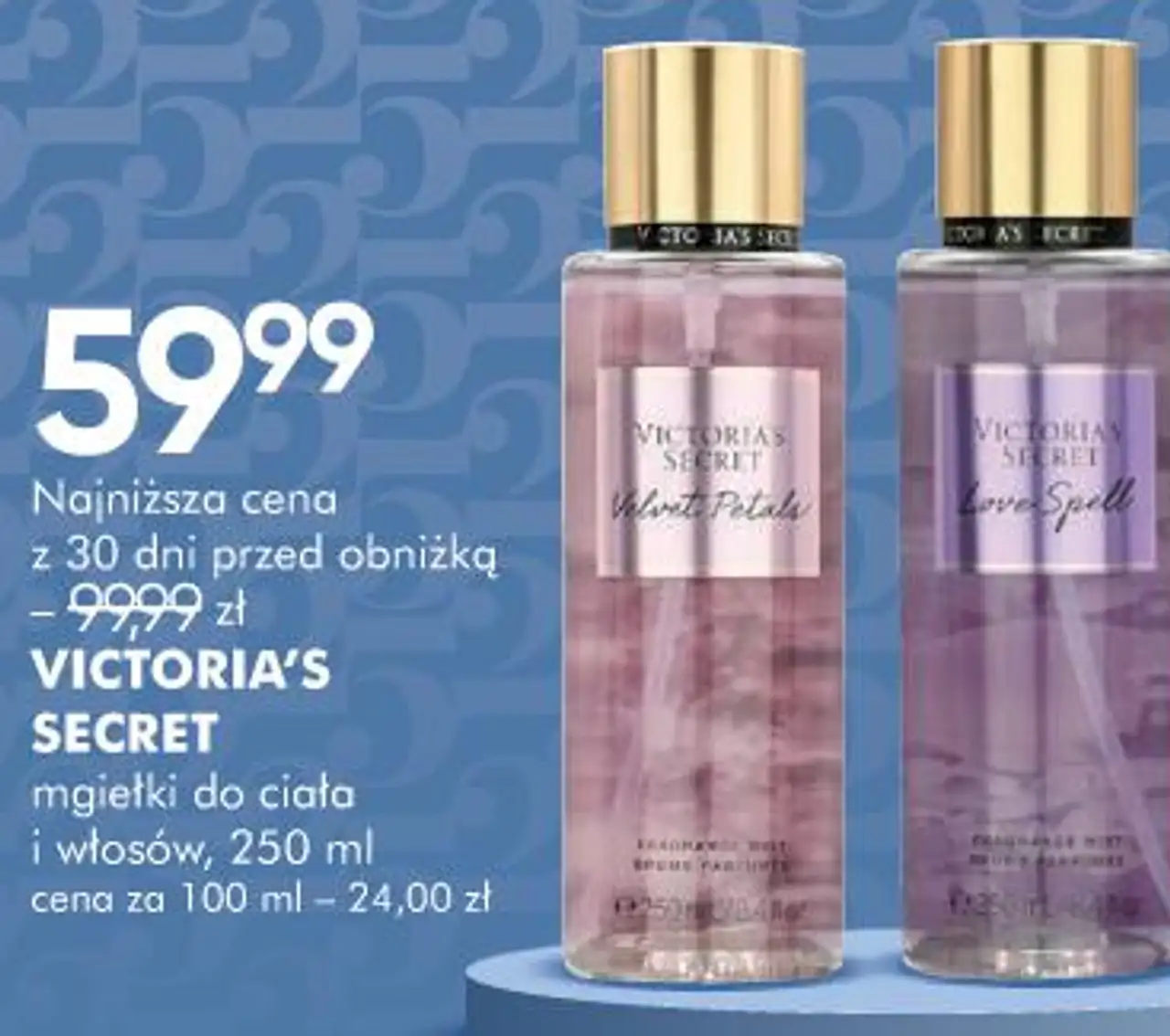 VICTORIA'S SECRET mgiełki do ciała i włosów, 250 ml