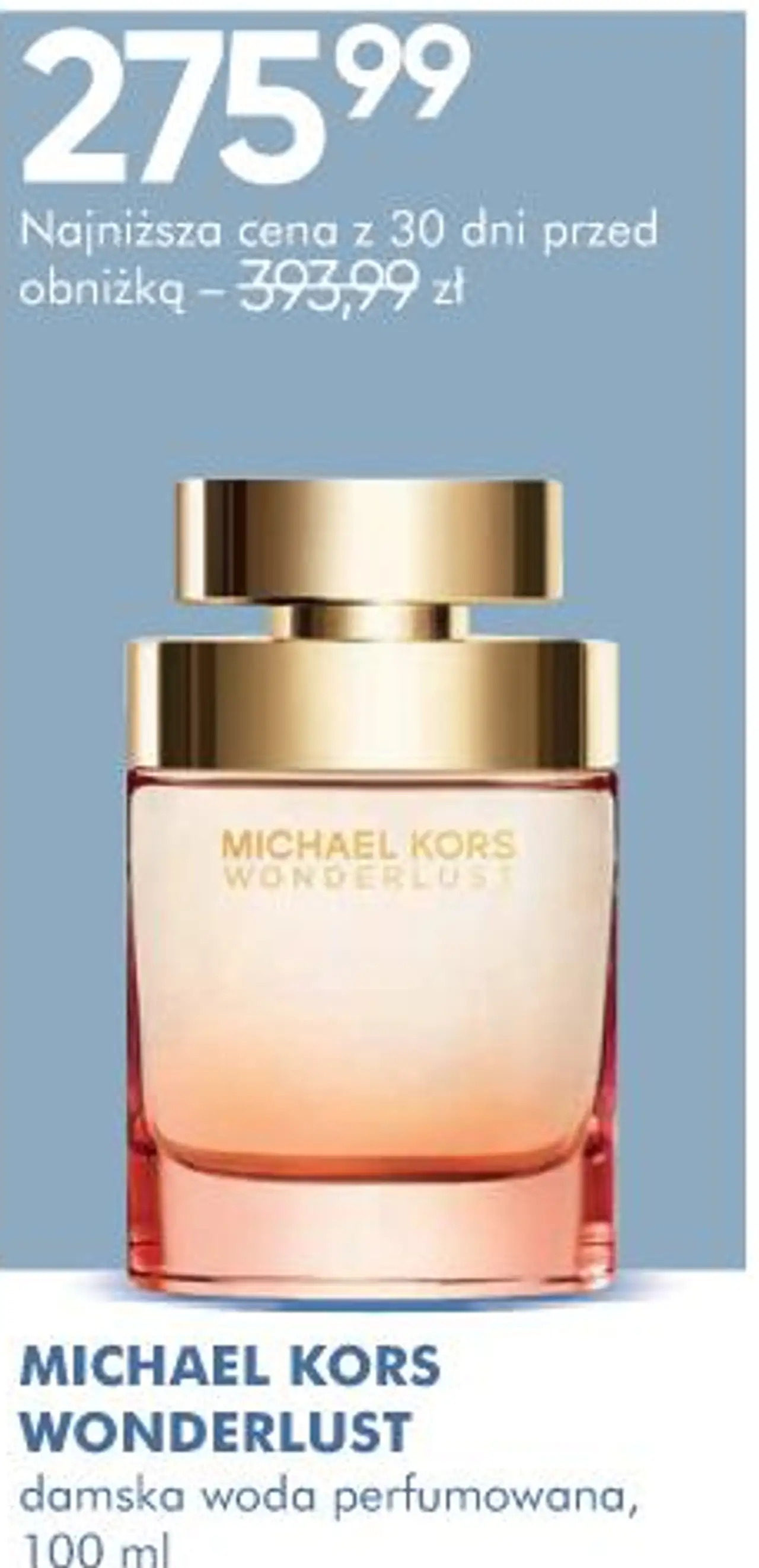 MICHAEL KORS WONDERLUST damska woda perfumowana, 100 ml
