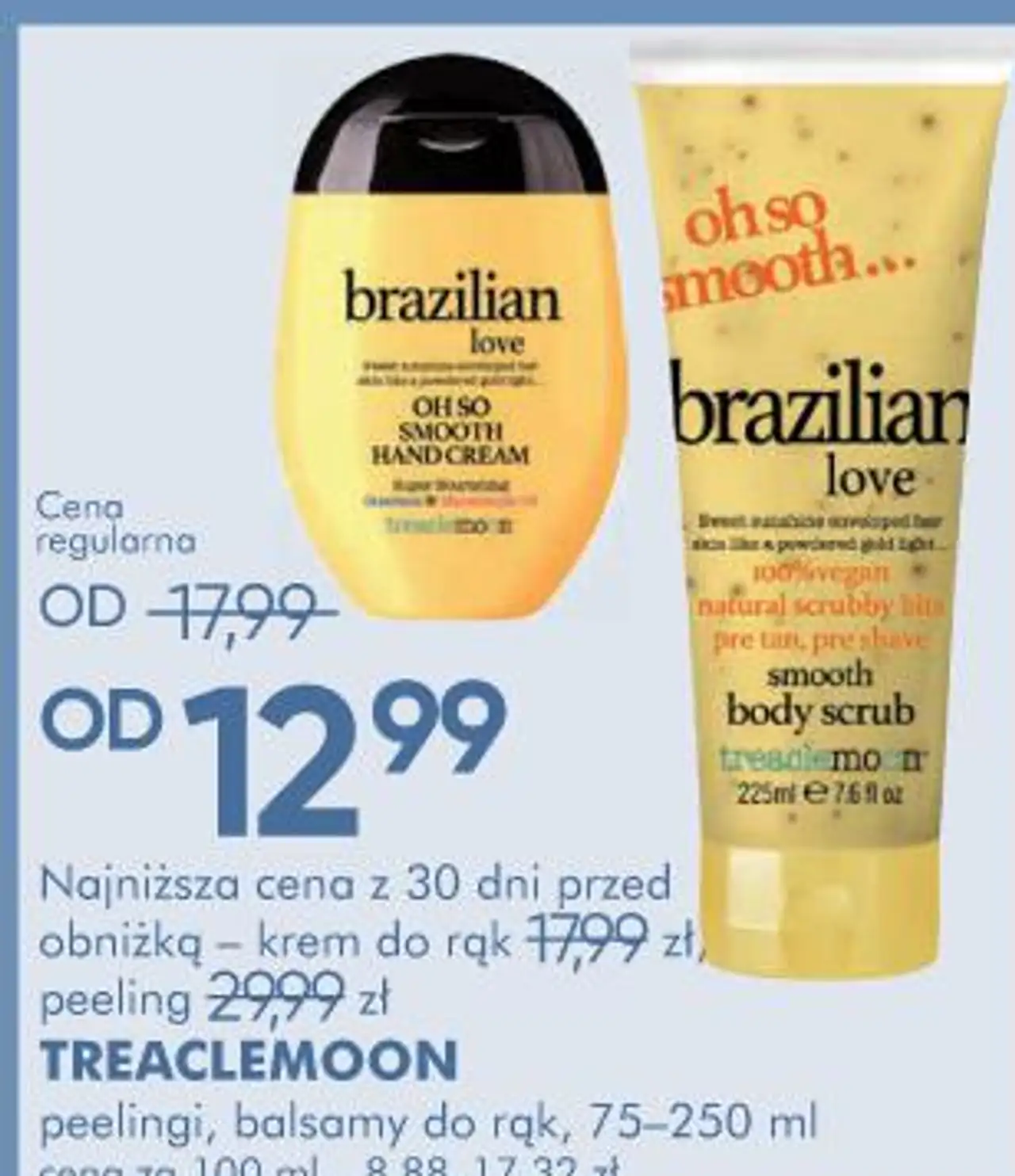 TREACLEMOON peelingi, balsamy do rąk