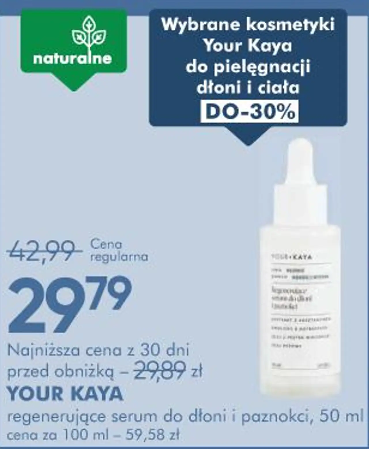 YOUR KAYA regenerujące serum do dłoni i paznokci