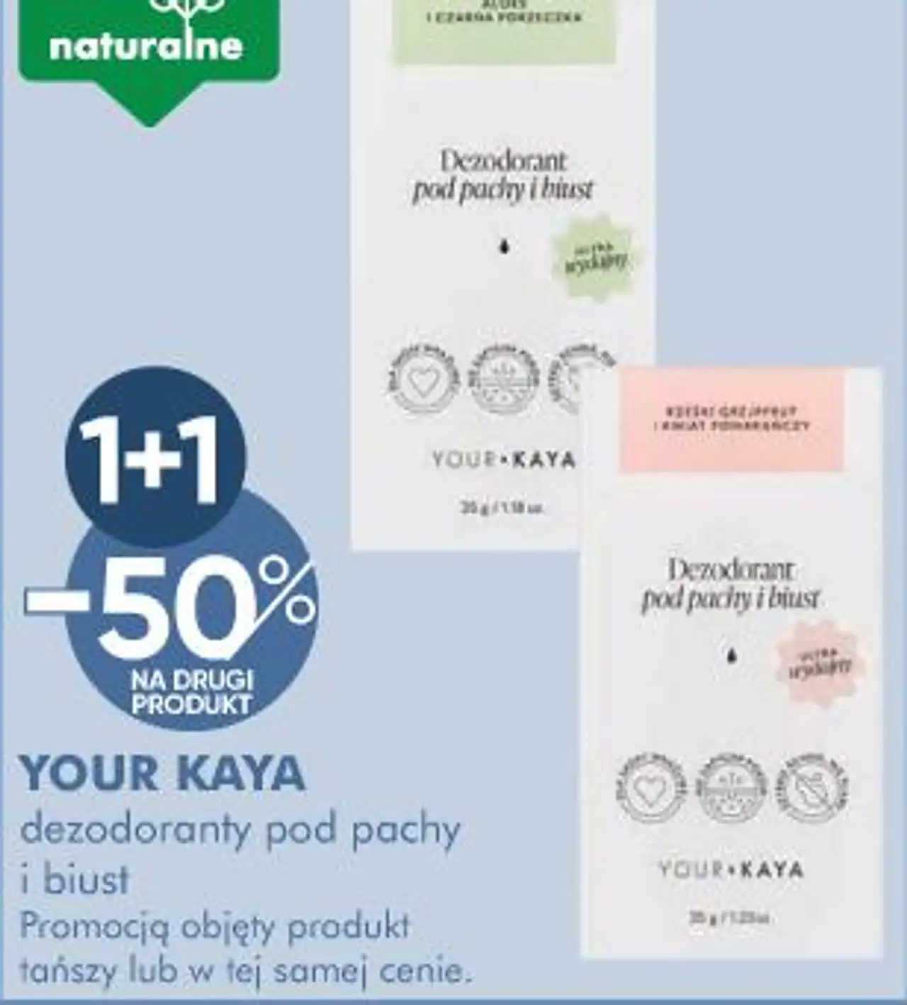YOUR KAYA dezodoranty pod pachy i biust