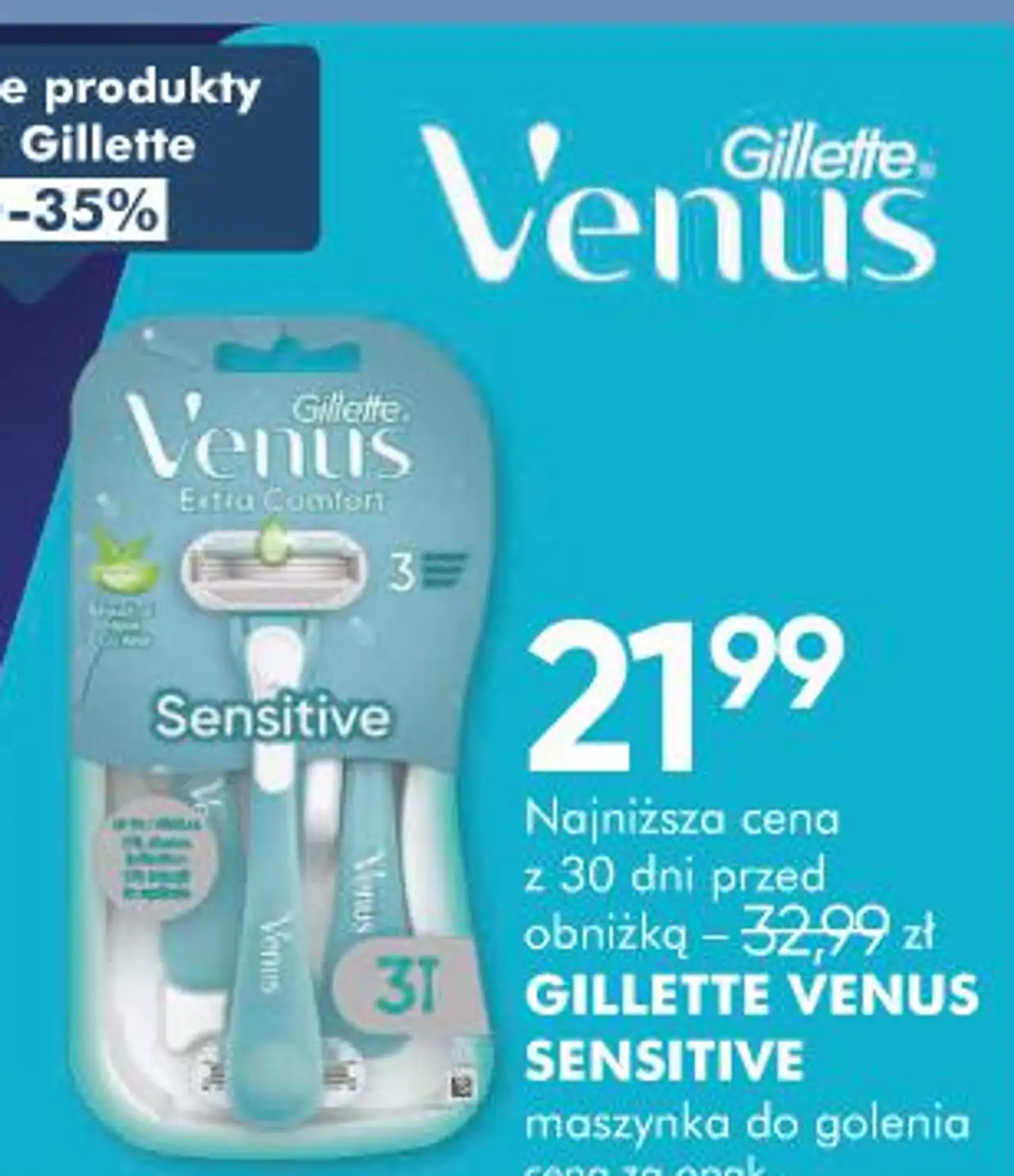 GILLETTE VENUS SENSITIVE maszynka do golenia