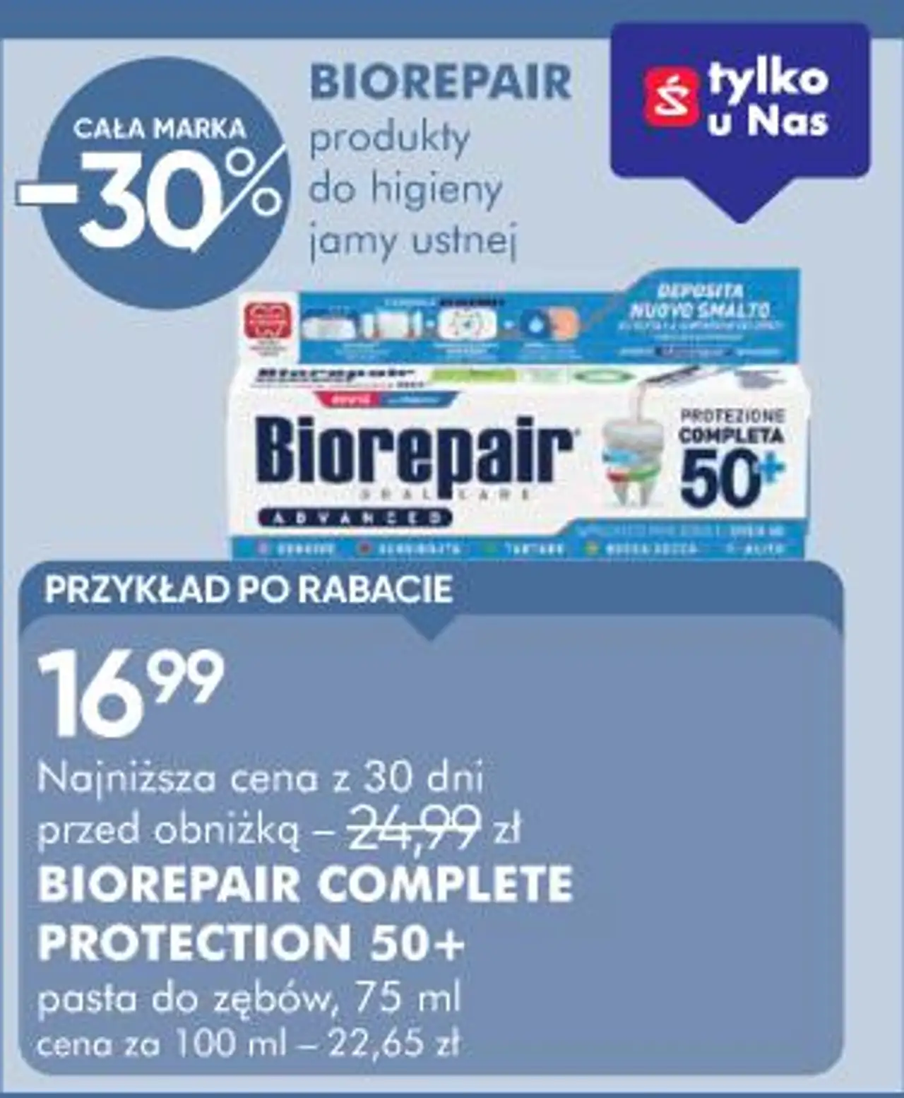 BIOREPAIR COMPLETE PROTECTION 50+ pasta do zębów