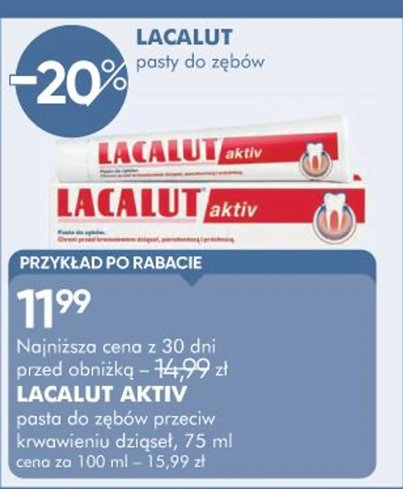 LACALUT AKTIV pasta do zębów przeciw krwawieniu dziąseł