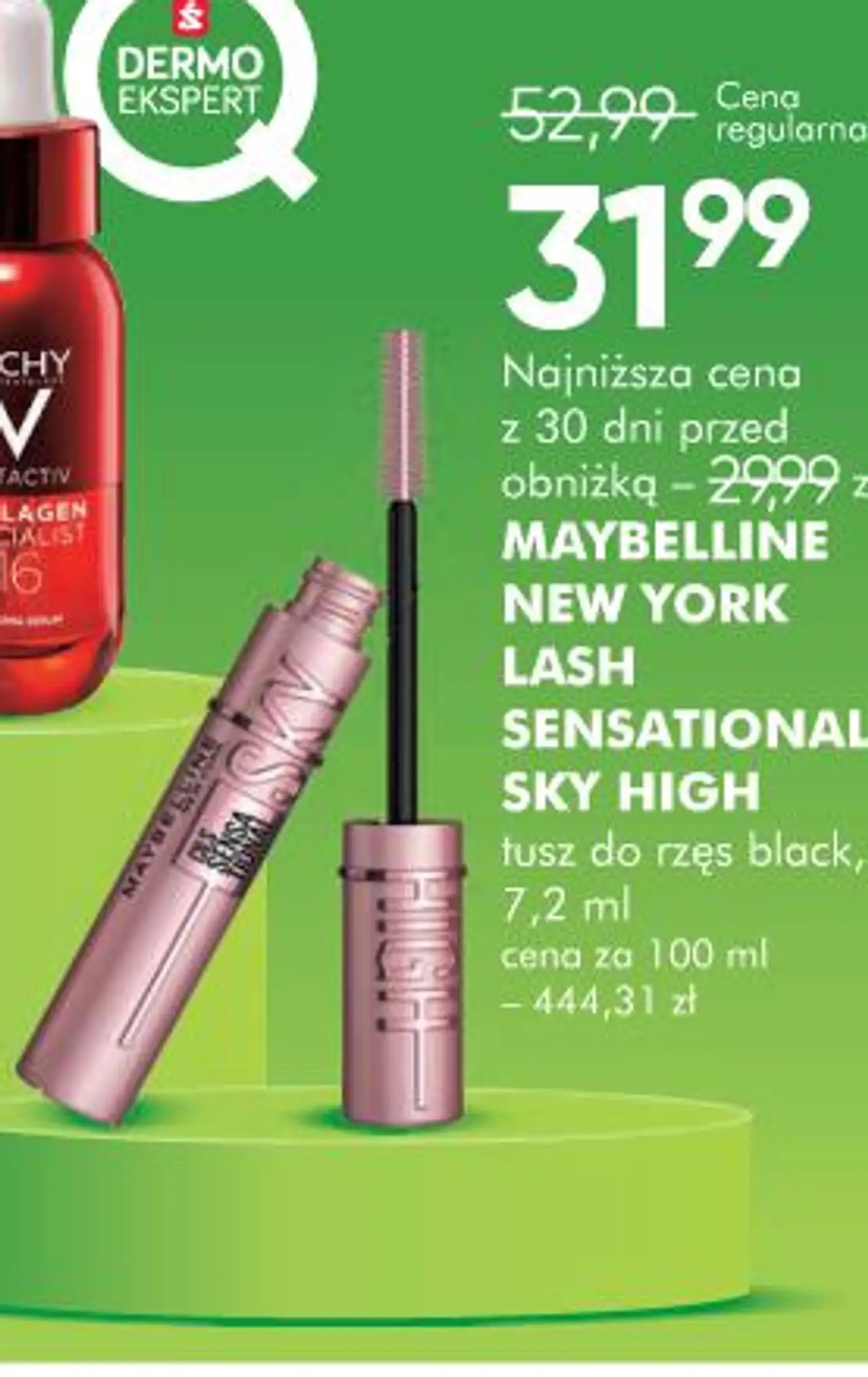 MAYBELLINE NEW YORK LASH SENSATIONAL SKY HIGH tusz do rzęs black, 7,2 ml