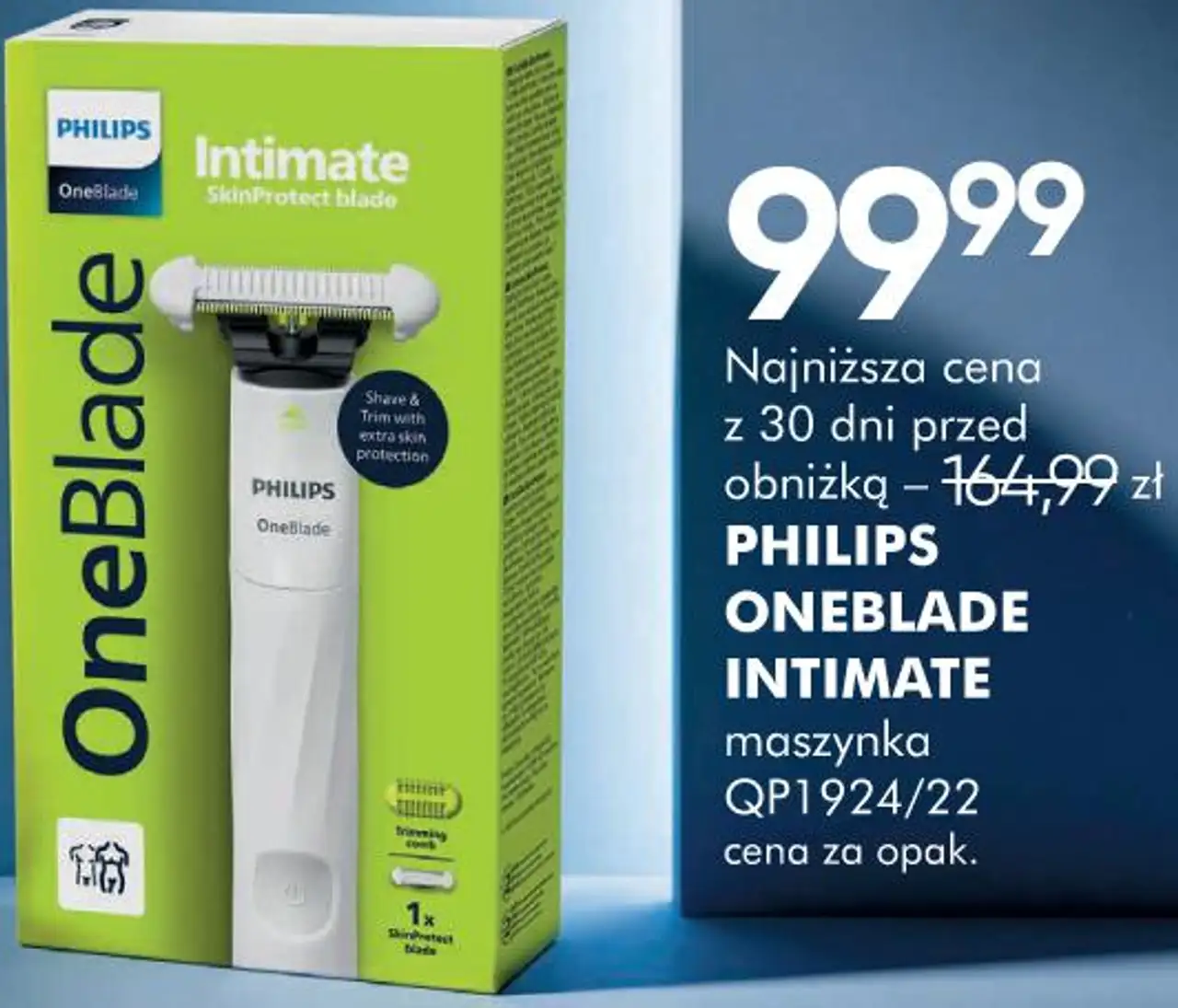 PHILIPS ONEBLADE INTIMATE maszynka QP1924/22