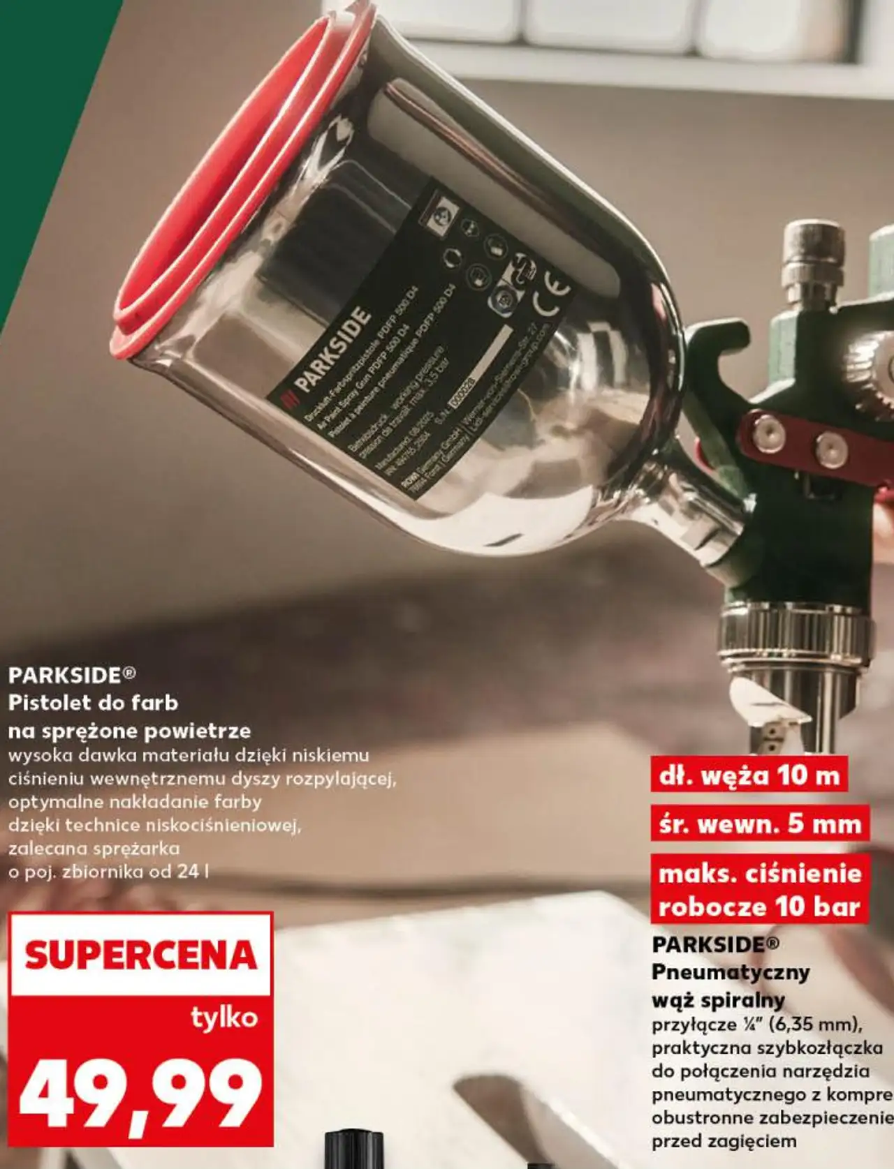 PARKSIDE Pistolet do farb na sprężone powietrze