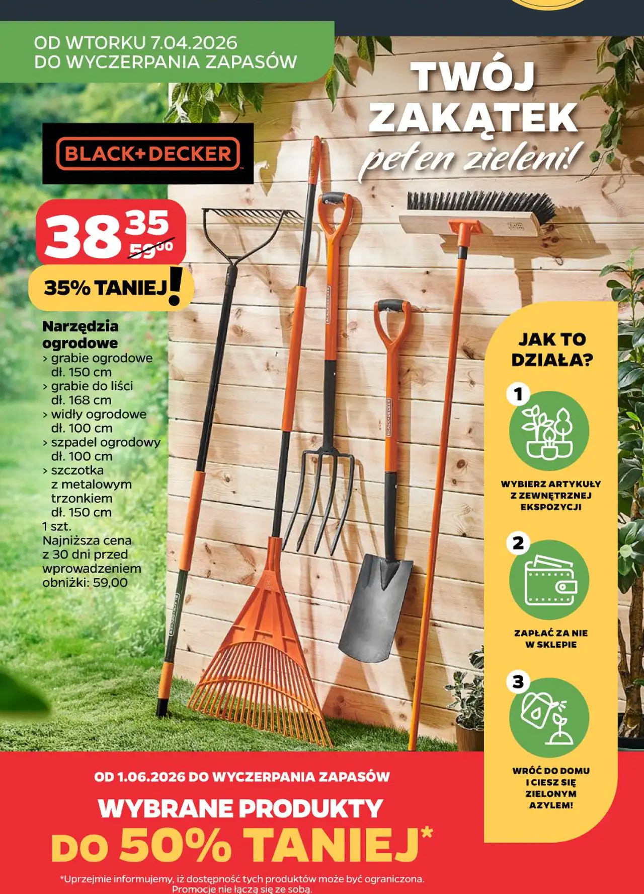 Black+Decker Narzędzia ogrodowe