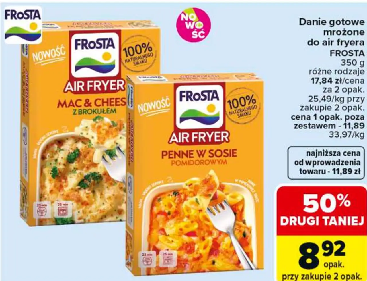 Danie gotowe mrożone do air fryera FROSTA
