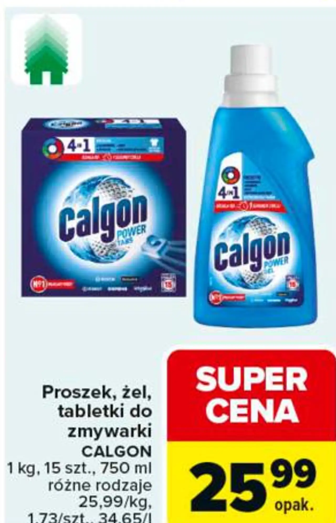 Proszek, żel, tabletki do zmywarki Calgon