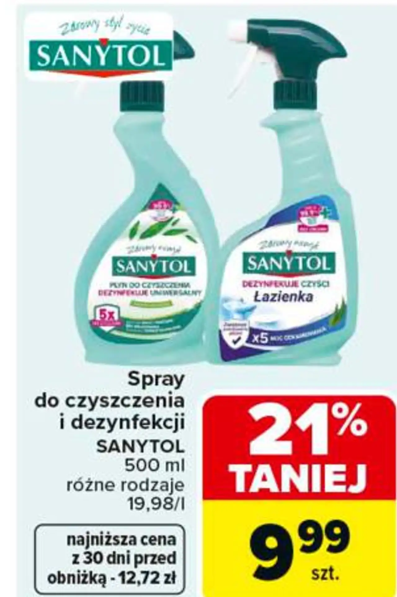 Spray do czyszczenia i dezynfekcji SANYTOL