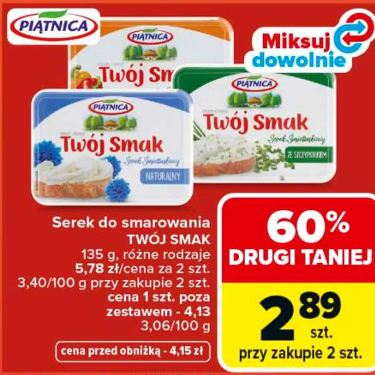Serek do smarowania Twój Smak Piątnica