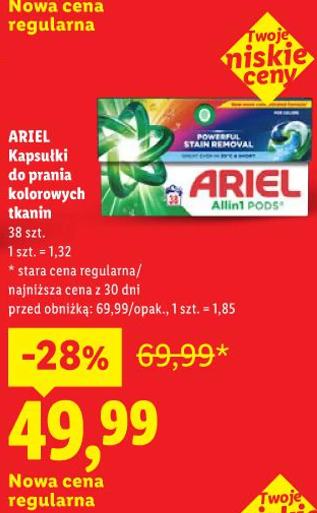 ARIEL Kapsułki do prania kolorowych tkanin