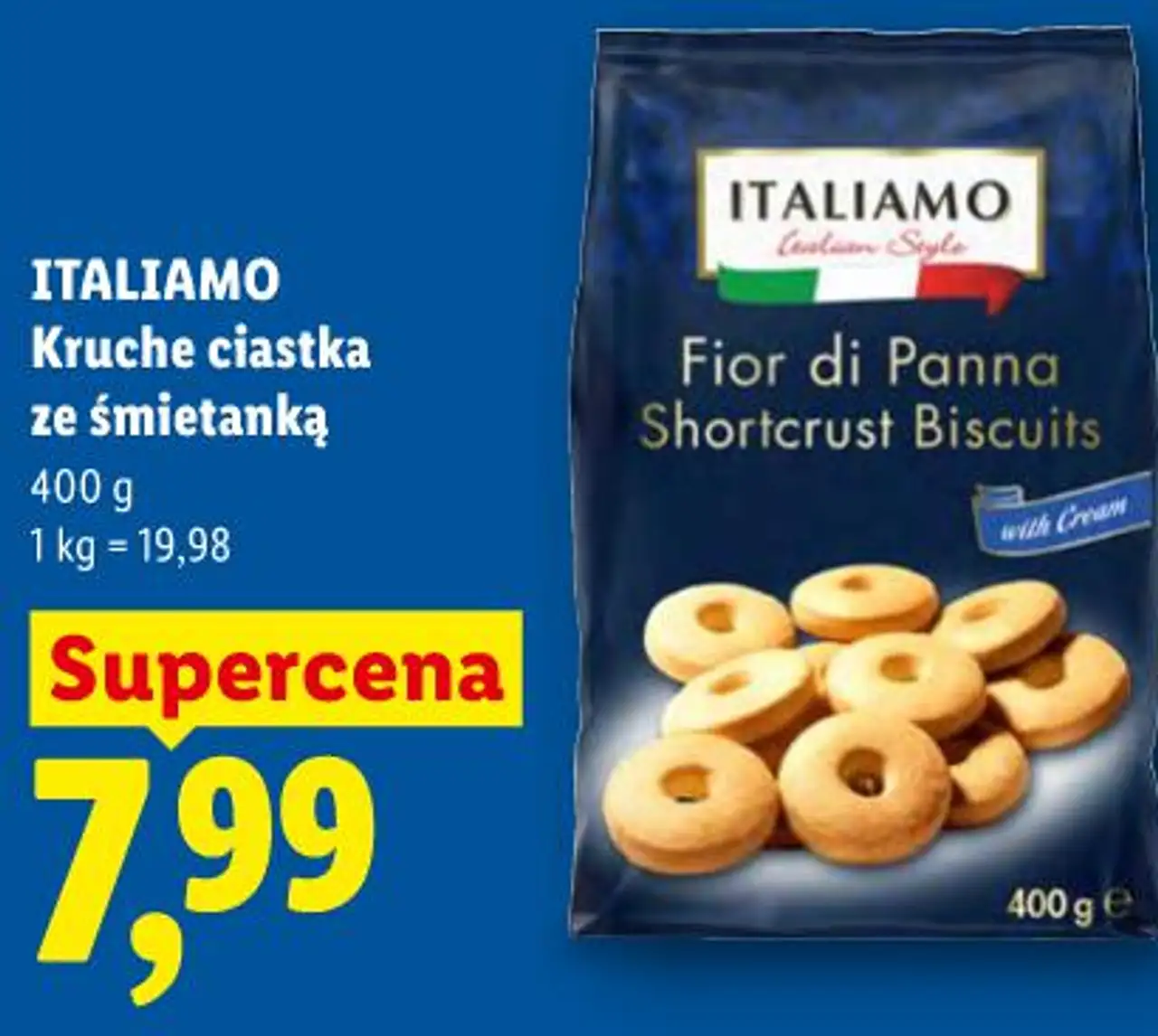 ITALIAMO Kruche ciastka ze śmietanką