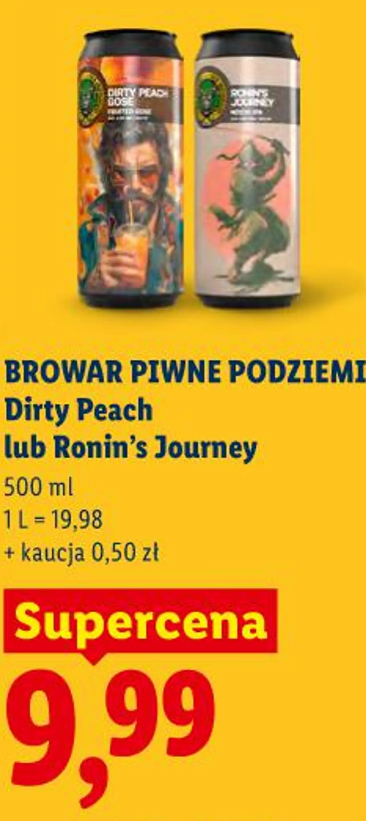 BROWAR PIWNE PODZIEMIE Dirty Peach lub Ronin's Journey