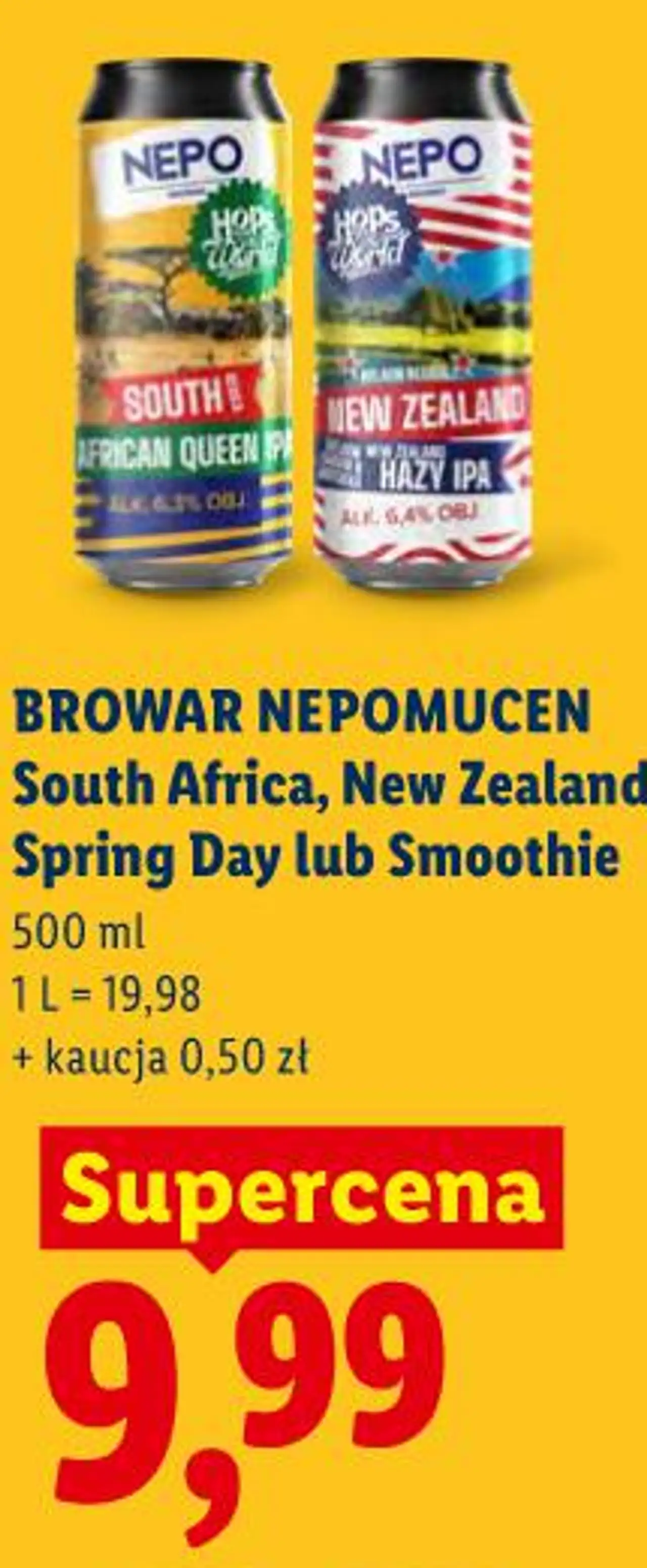 BROWAR NEPOMUCEN South Africa, New Zealand, Spring Day lub Smoothie