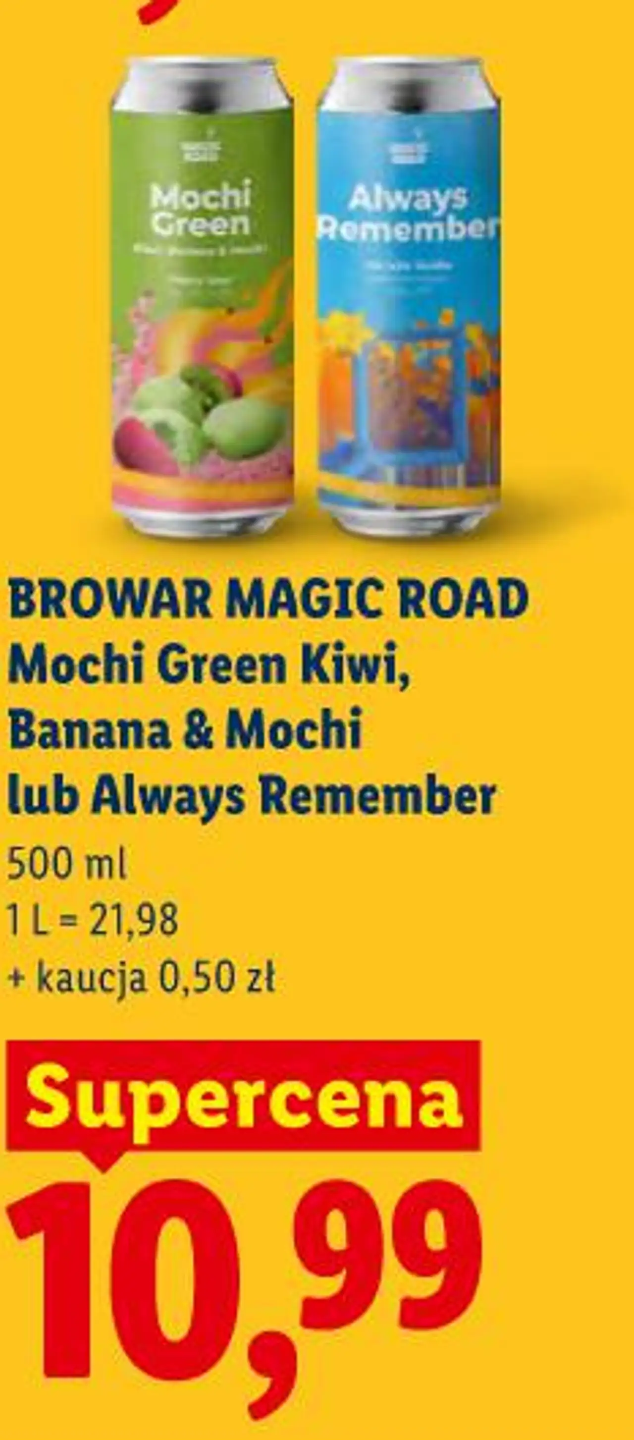 BROWAR MAGIC ROAD Mochi Green Kiwi, Banana & Mochi lub Always Remember