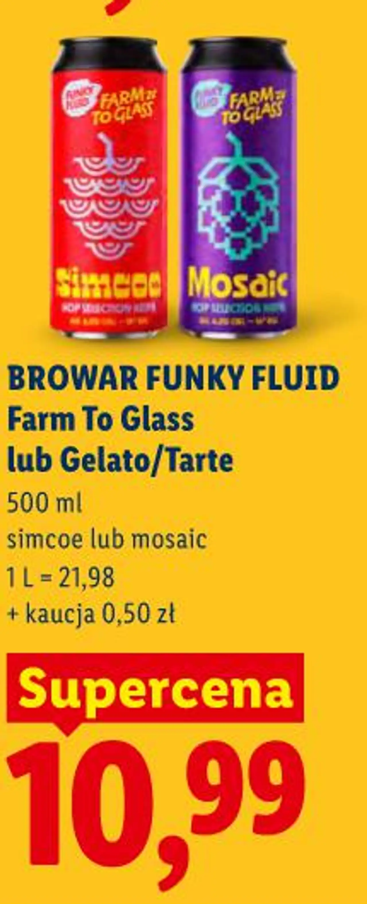 BROWAR FUNKY FLUID Farm To Glass lub Gelato/Tarte