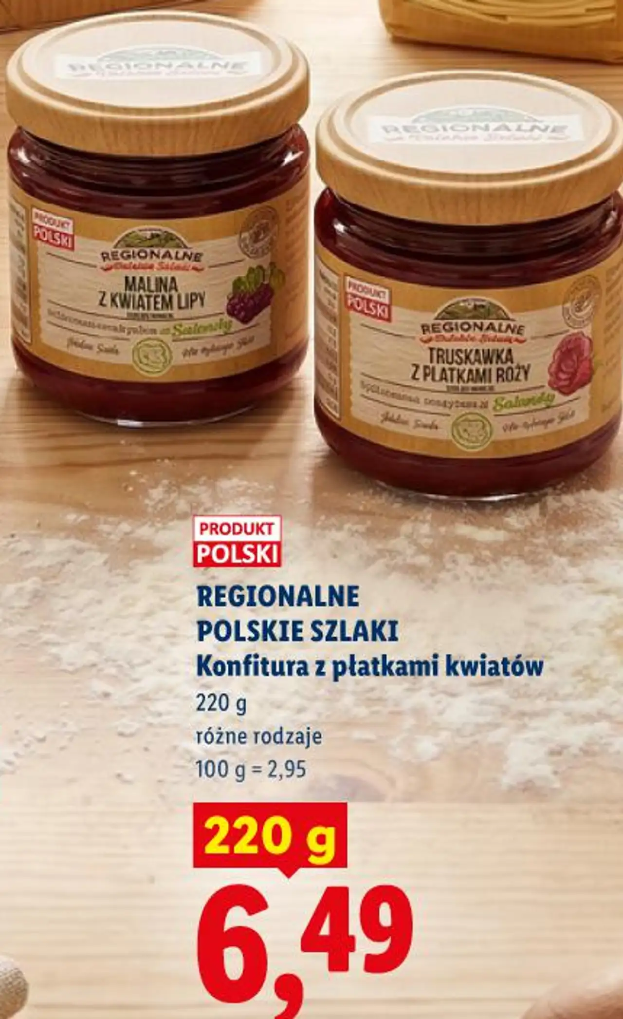 Regionalne Polskie Szlaki Konfitura z płatkami kwiatów