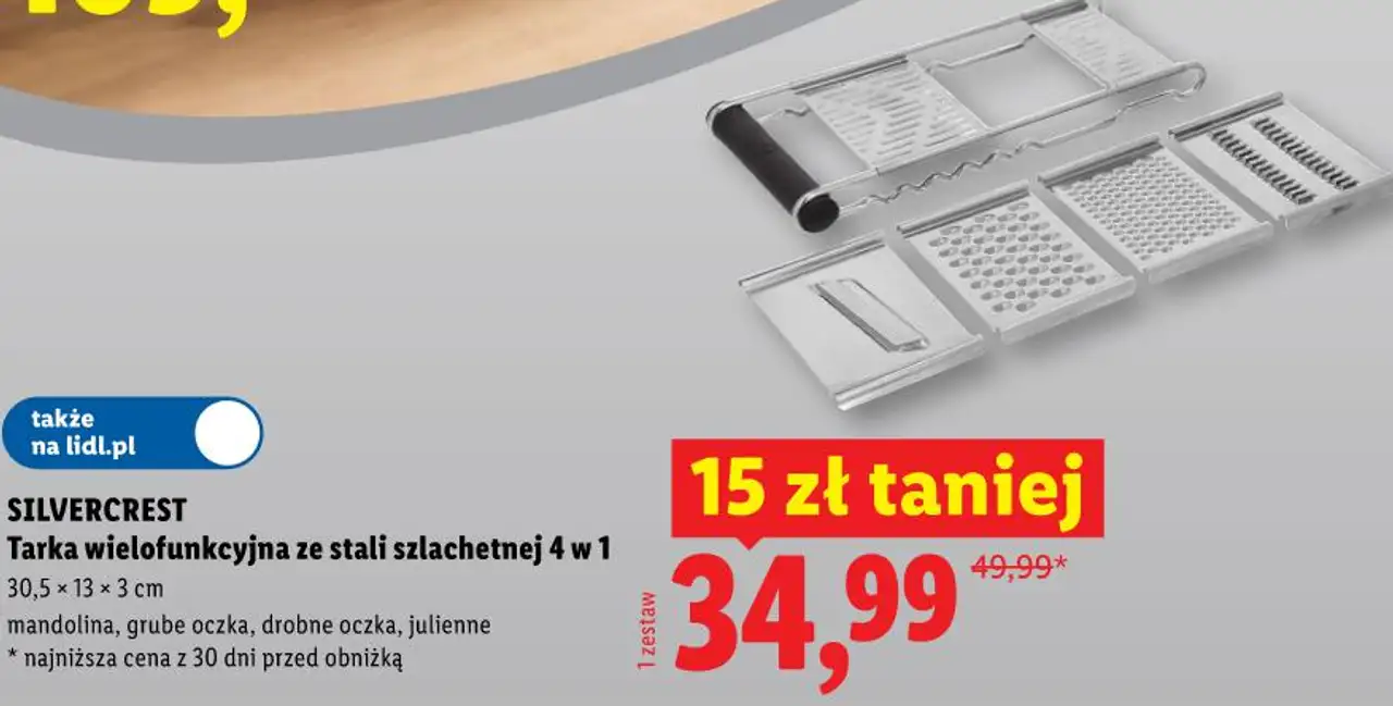 SILVERCREST Tarka wielofunkcyjna ze stali szlachetnej 4 w 1